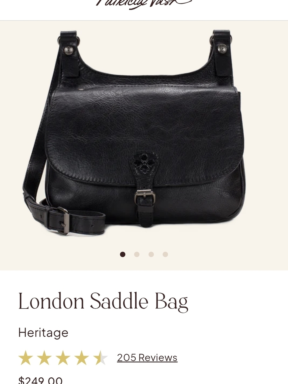 Patricia Nash London Saddle Bag - Cognac - Picture 6 of 7